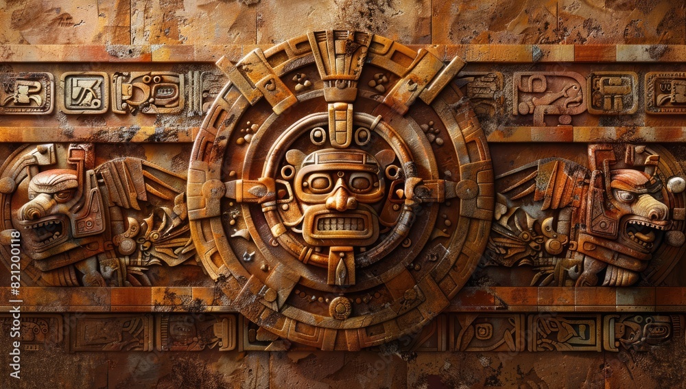 Obraz premium Mysterious Aztec Artifact