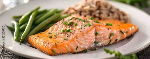 Baked Salmon Fillet with St...
