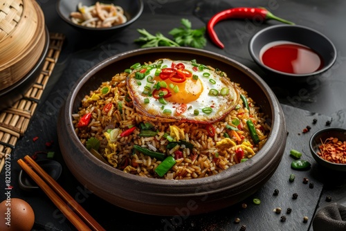 Delectable nasi goreng pleasure. Alluring charm for ads