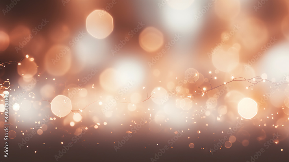 Beautiful and simple christmas background beautiful display of bokeh lights warm and magical atmosphere Beautiful and simple christmas background beautiful display of bokeh lights warm and magical atmosphere