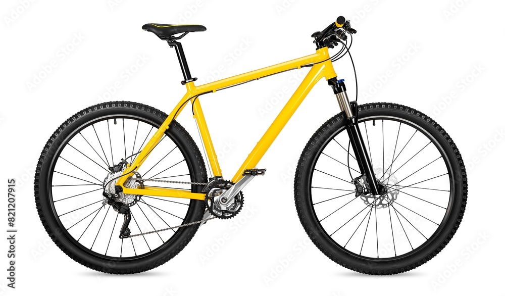 Modern and stylish bicycle isolated over white background