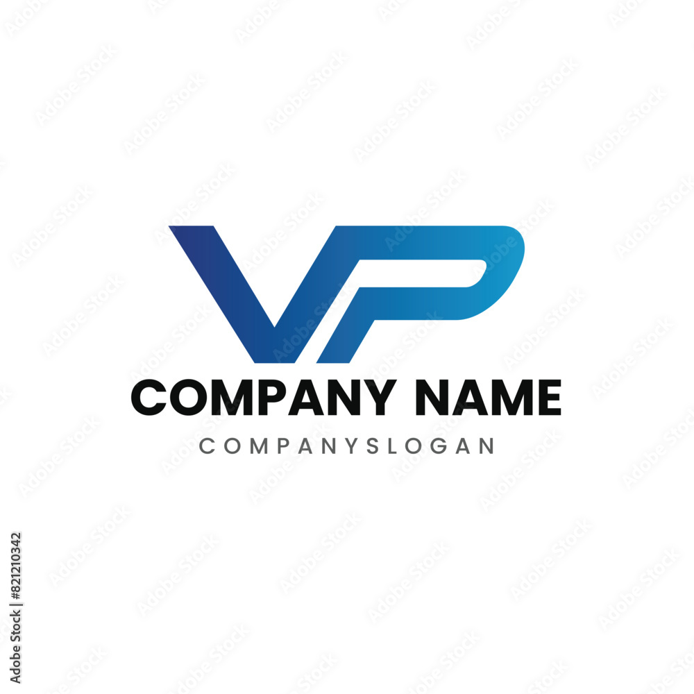 Letter VP initial logo design Letter VP initial logo design