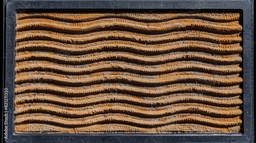 Abstract of A simple doormat with a small, discreet design.,Frame photo