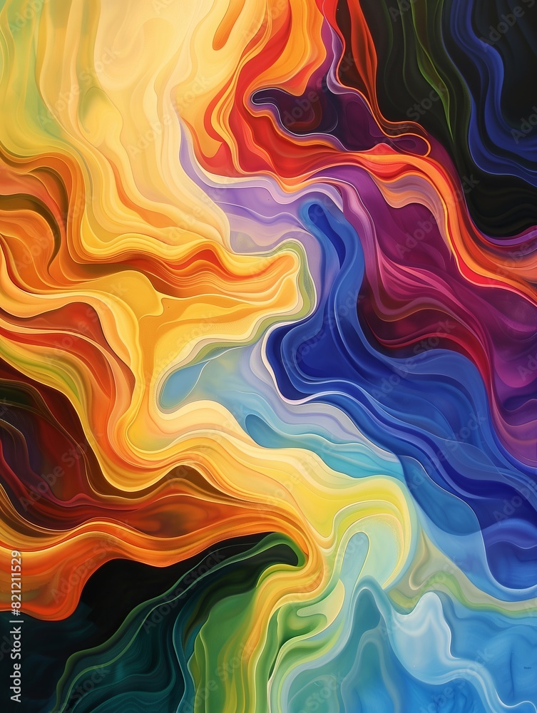 Vibrant Abstract Colorful Swirling Patterns Vibrant Abstract Colorful Swirling Patterns