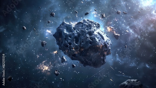 Asteroid Impact Explosion