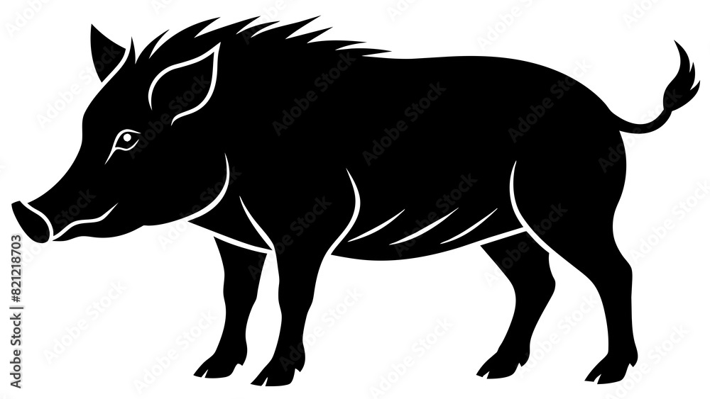 Fototapeta premium boar and svg file