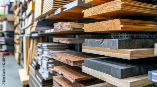 Modern building materials store display photo