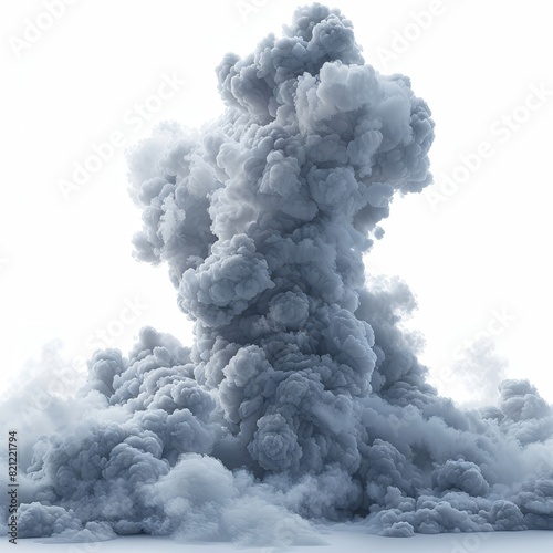 a large plume of smoke rising from a mountain