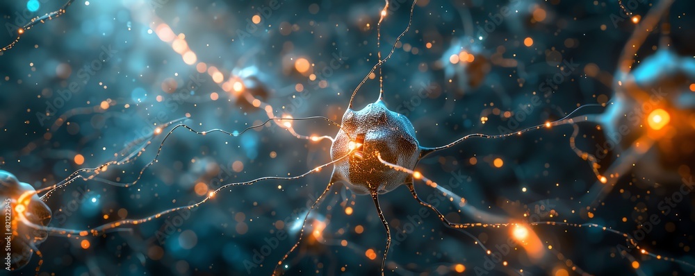 Neural network integrated with quantum circuits, abstract, neon, high resolution Neural network integrated with quantum circuits, abstract, neon, high resolution