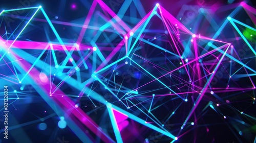 Color Accents: Use accent colors like neon blues, greens, or purples for the nodes and connecting lines. This can create a striking contrast with the dark background. Generative AI