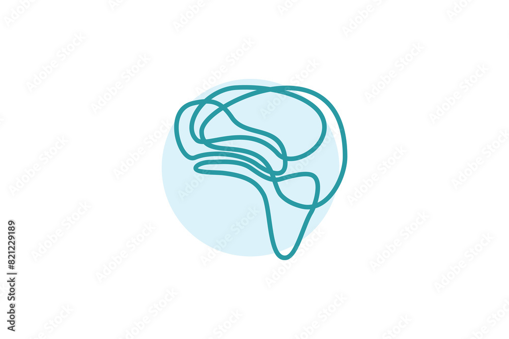 brain design with simple concept brain design with simple concept