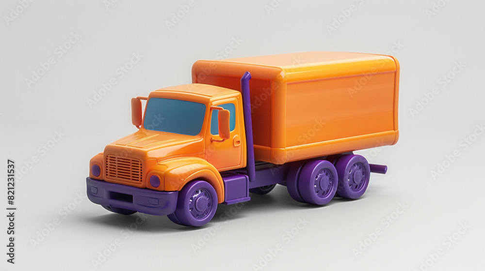 Isometric 3D icon of Toy Story truck, animation, entertainment, design