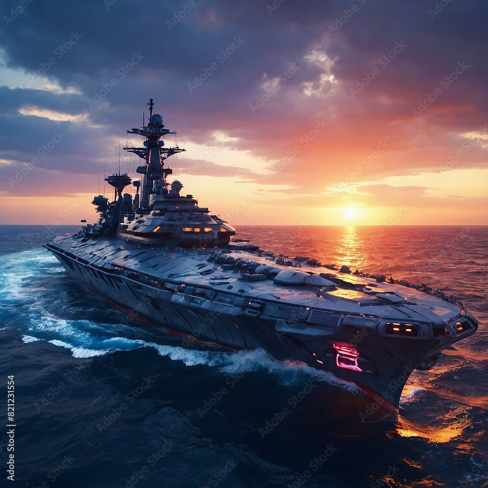 A unique High-tech battle Ship generated by AI. A unique High-tech battle Ship generated by AI.