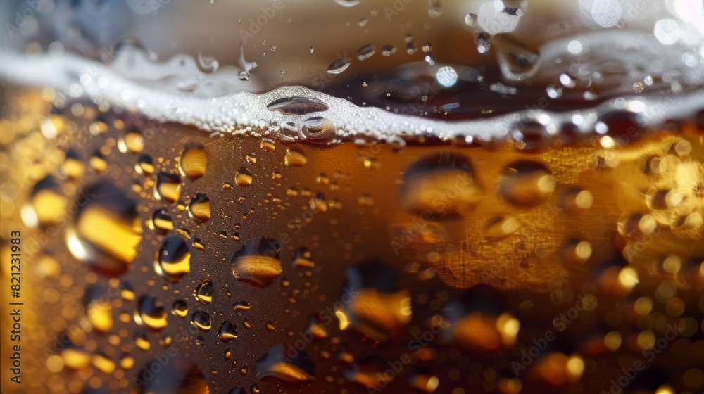 A glass of beer with foam on top A glass of beer with foam on top