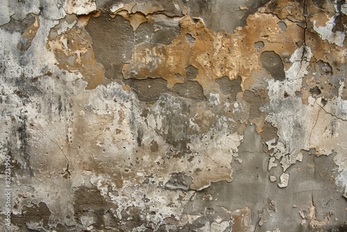 Ancient Texture. Aged Plaster Wall with Stucco and Cement in Background
