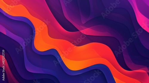 Abstract Gradient Set Against Dark Mode Background