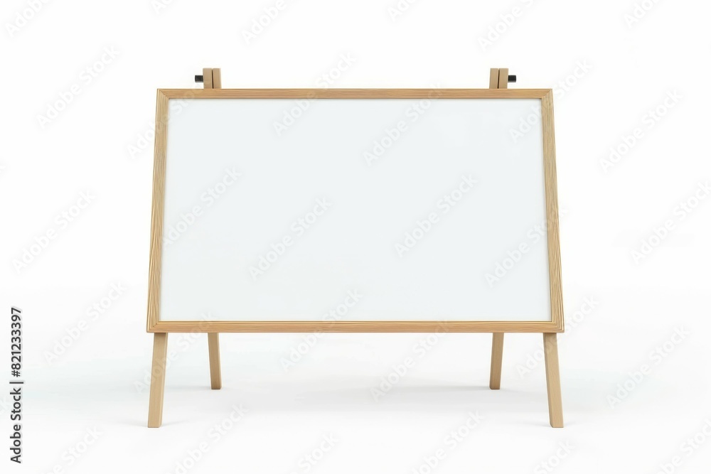 A wooden board with a white background, mockup A wooden board with a white background, mockup