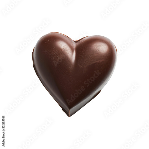 Heart shaped chocolate isolated on transparent background Remove png, Clipping Path, pen tool