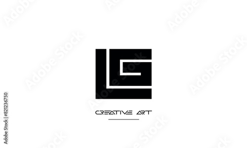 GL, LG, G, L abstract letters logo monogram