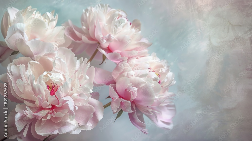 peony flowers with space to write generative ai peony flowers with space to write generative ai