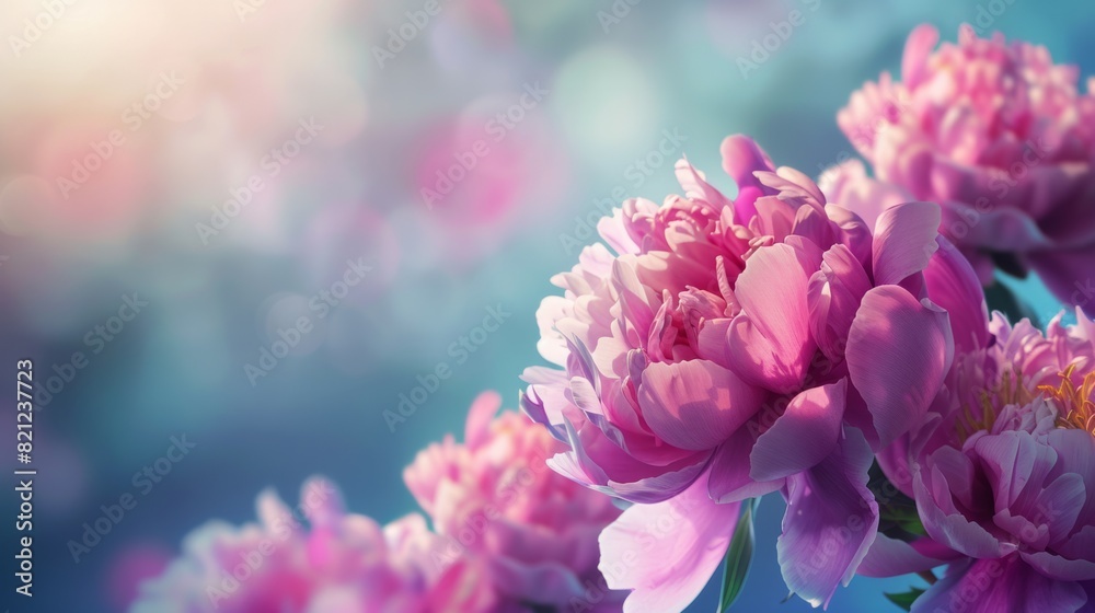 peony flowers with space to write generative ai peony flowers with space to write generative ai