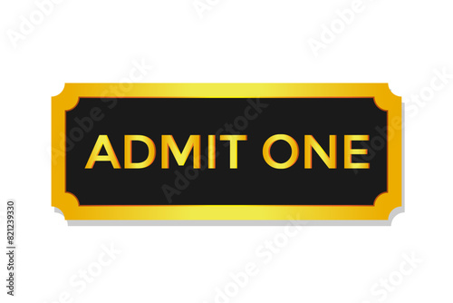 Luxury admit one golden ticket