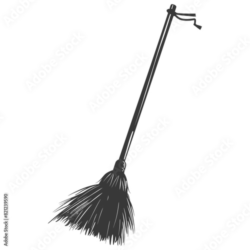 Silhouette broom cleaning tool black color only
