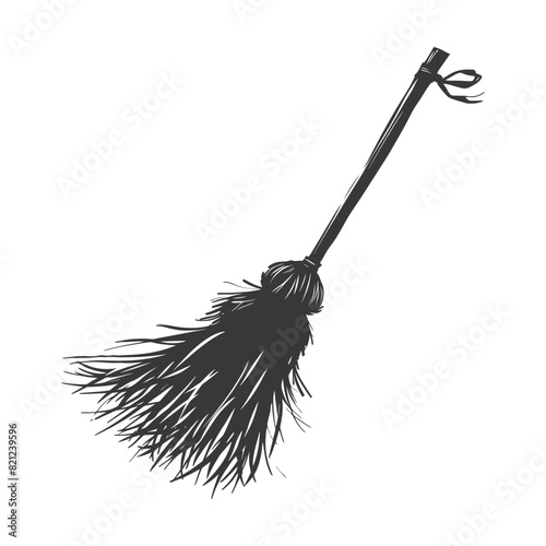 Silhouette broom cleaning tool black color only