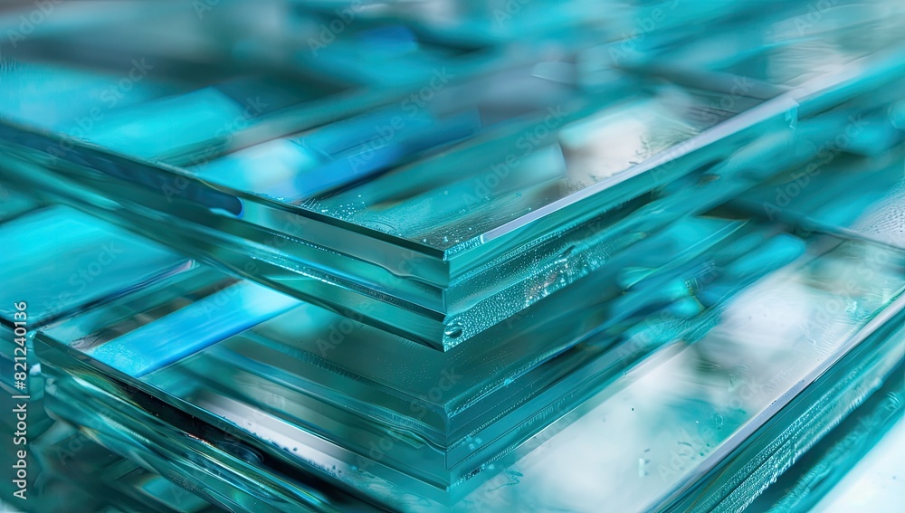 Modern Glass Panels Abstract Composition Modern Glass Panels Abstract Composition
