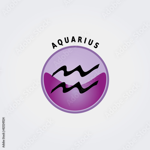 Signe du Zodiaque Icône d'Astrologie avec leurs Noms 