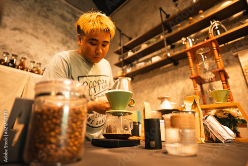 Professional Barista Prepar...
