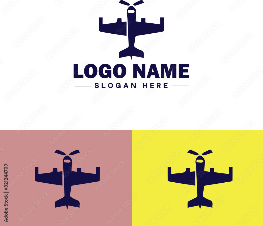 aviation icon Aeronautics Flight Air travel flat logo sign symbol editable vector