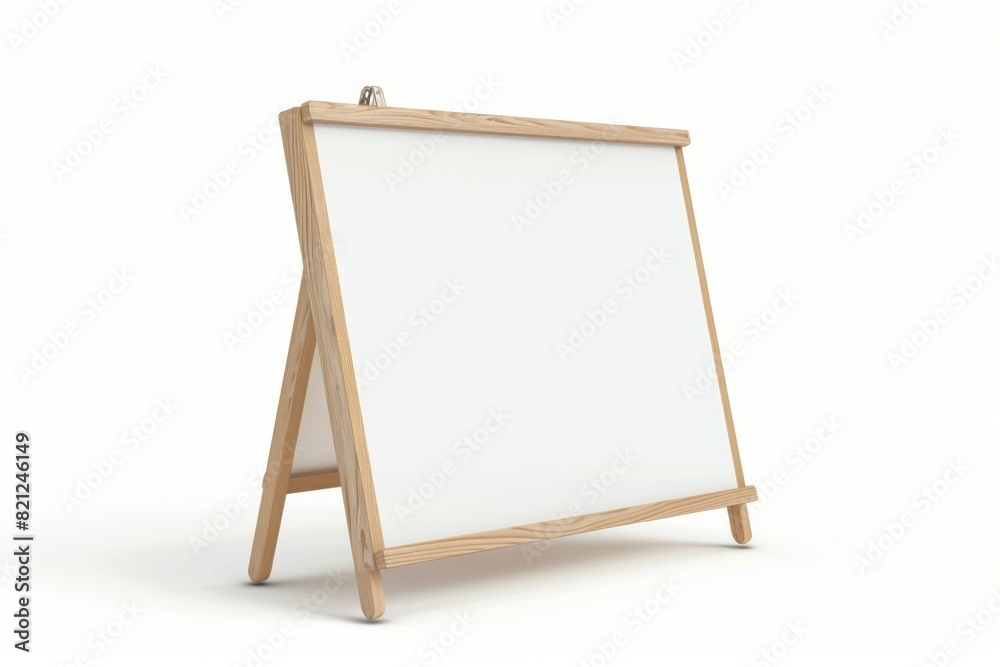 A wooden sign with a white background, mockup A wooden sign with a white background, mockup