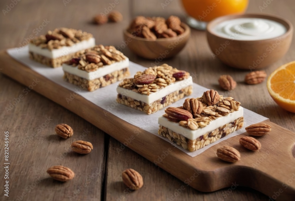 Healthy Granola Yogurt Bars with Fresh Berries Healthy Granola Yogurt Bars with Fresh Berries