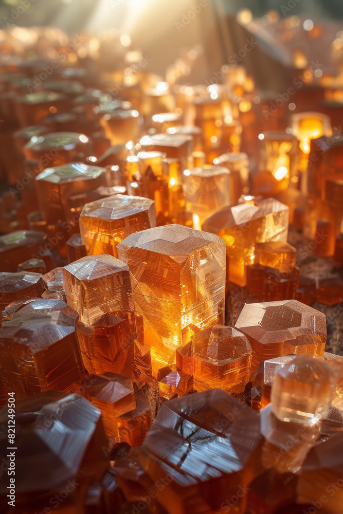 Composition of irregular polygons in warm tones, their overlapping edges creating a sense of depth and balance, Composition of irregular polygons in warm tones, their overlapping edges creating a sense of depth and balance,
