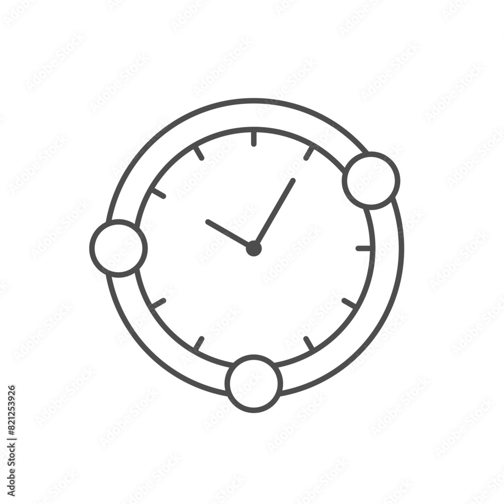 Meal time line outline icon Meal time line outline icon