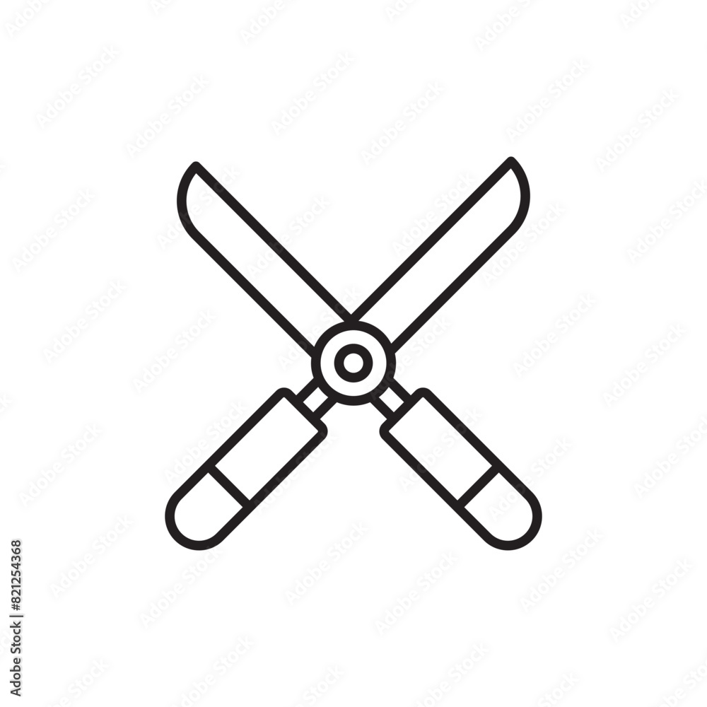 Scissors icon design with white background stock illustration Scissors icon design with white background stock illustration