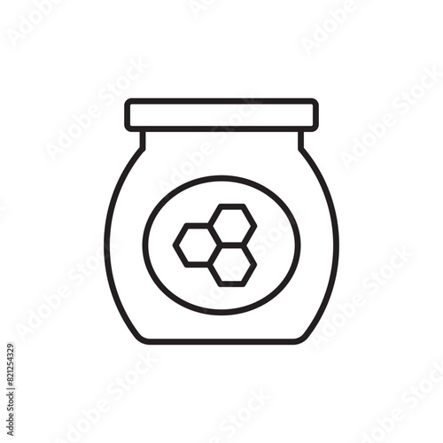 Honey icon design with white background stock illustration