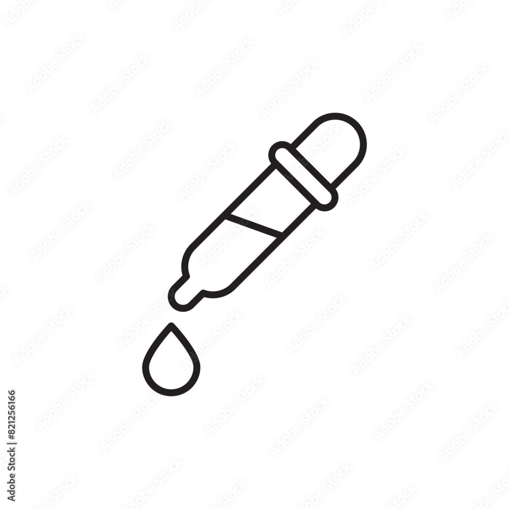 Dropper icon design with white background stock illustration Dropper icon design with white background stock illustration