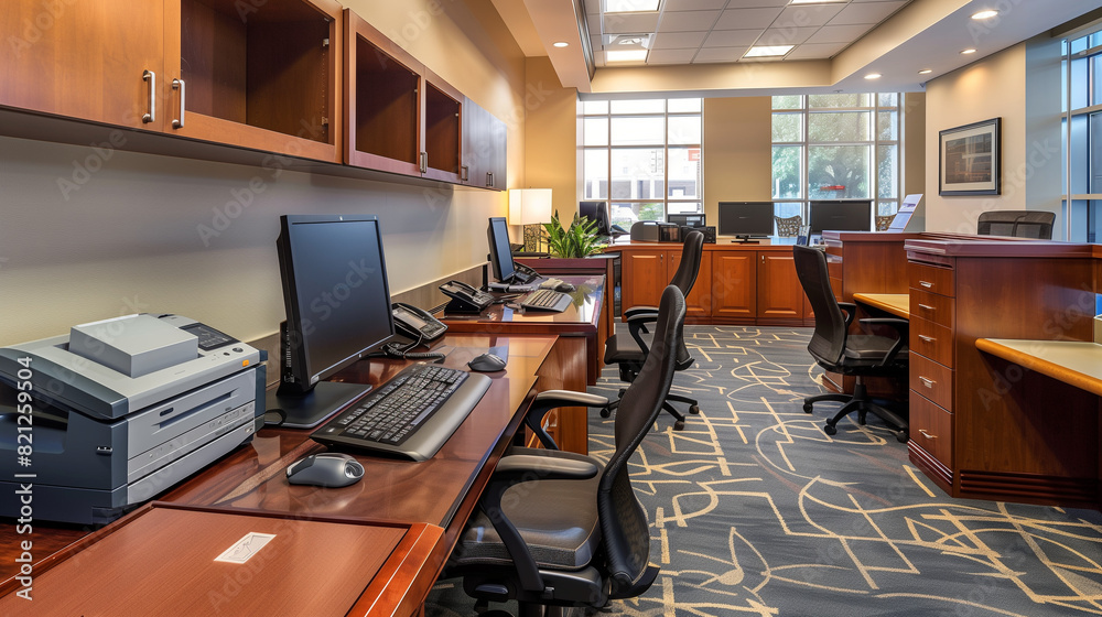 A business center equipped with computers, printers and meeting rooms to meet the needs of business travelers during their stay. A business center equipped with computers, printers and meeting rooms to meet the needs of business travelers during their stay.