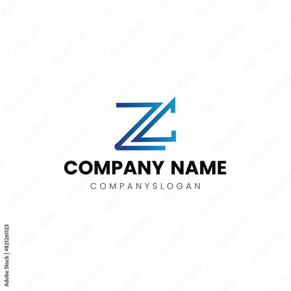 Letter ZC initial logo design Letter ZC initial logo design