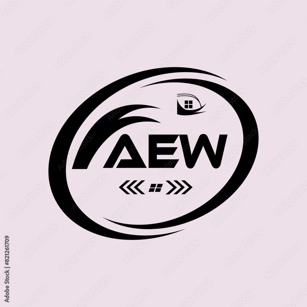 Obraz premium AEW letter logo design. AEW Simple and modern logo. AEW luxurious Alphabet logo Design. -vector Illustration