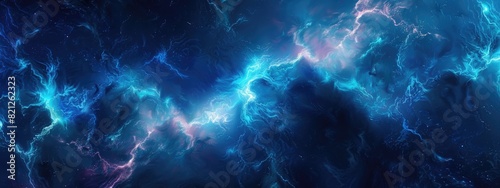 electric texture. colorful lightning on dark sky background. Thunderbolt Background