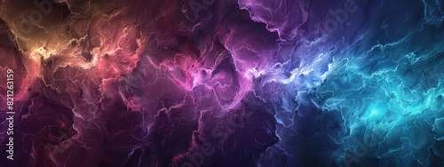 electric texture. colorful lightning on dark sky background. Thunderbolt Background photo