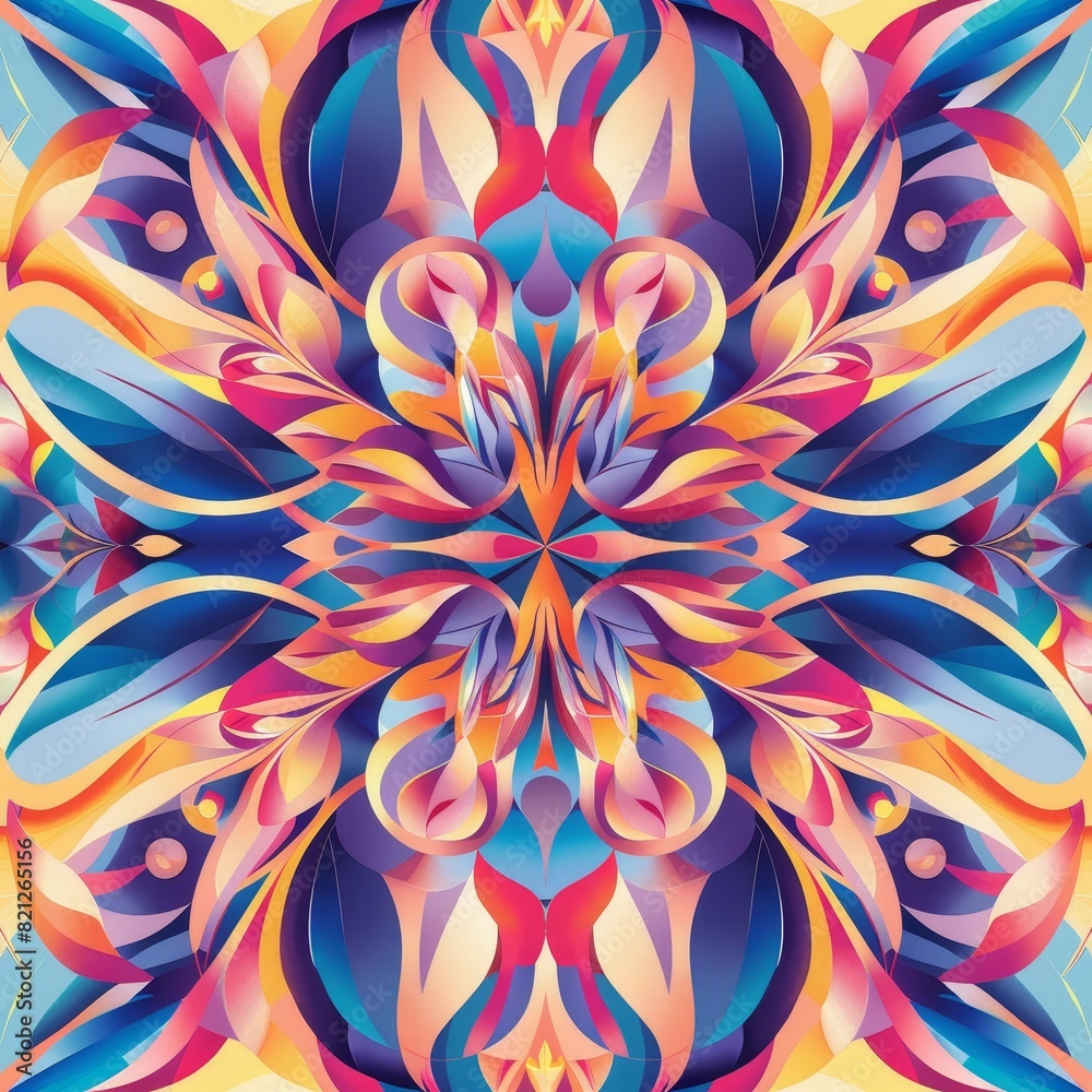 Abstract Pattern that captures the essence of fractal geometry Abstract Pattern that captures the essence of fractal geometry