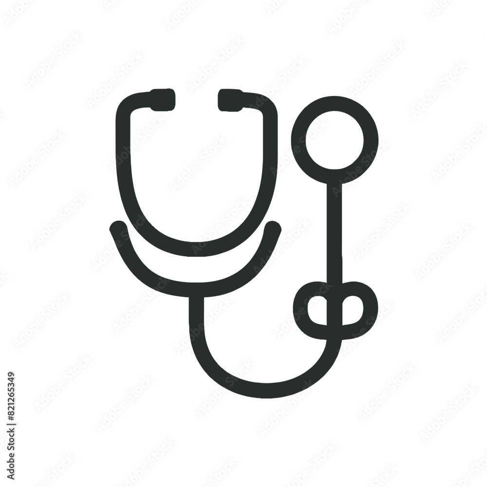 Stethoscope Symbol Vector Graphic with Transparent Background, Stethoscope Icon Stethoscope Symbol Vector Graphic with Transparent Background, Stethoscope Icon