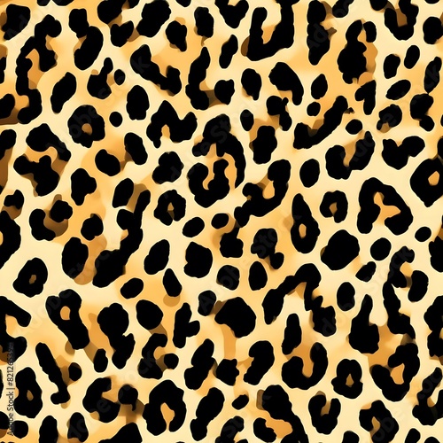 leopard print vector background animal skin texture