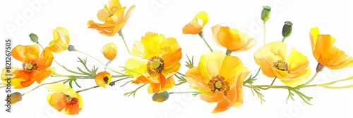 Vibrant Yellow Flowers for Spring Decor Generative AI