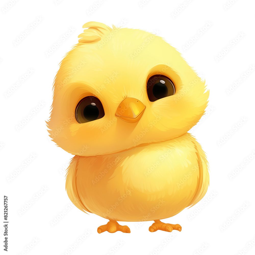 Cute cartoon yellow chicken Cute cartoon yellow chicken