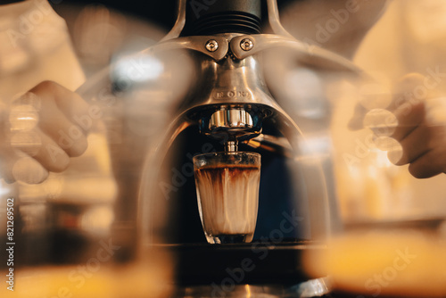 Professional Barista Prepar...